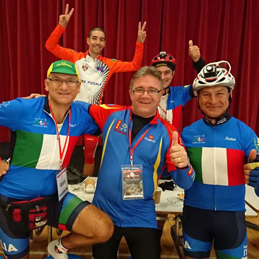 Glyn and the Italian team